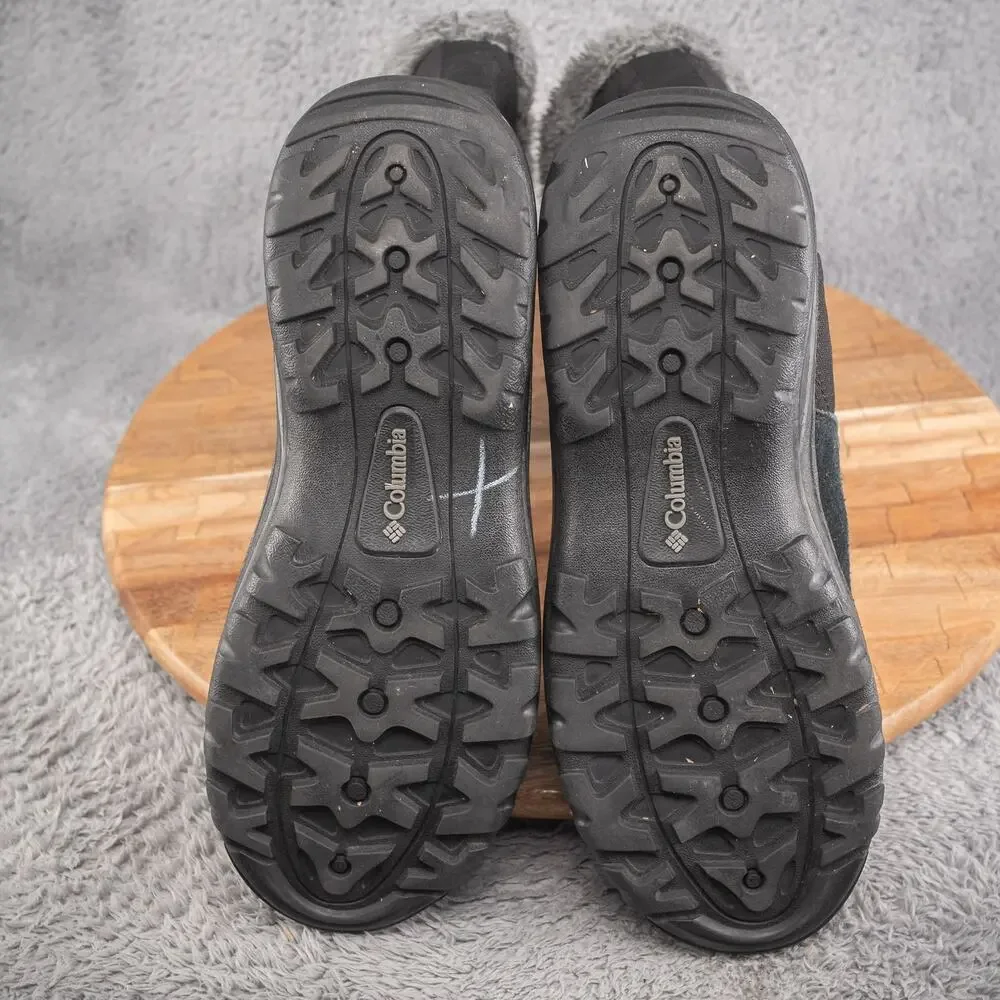 Columbia Womens Ice Maiden Black Waterproof Round‎ Toe Pull On Snow Boots Sz 9.5